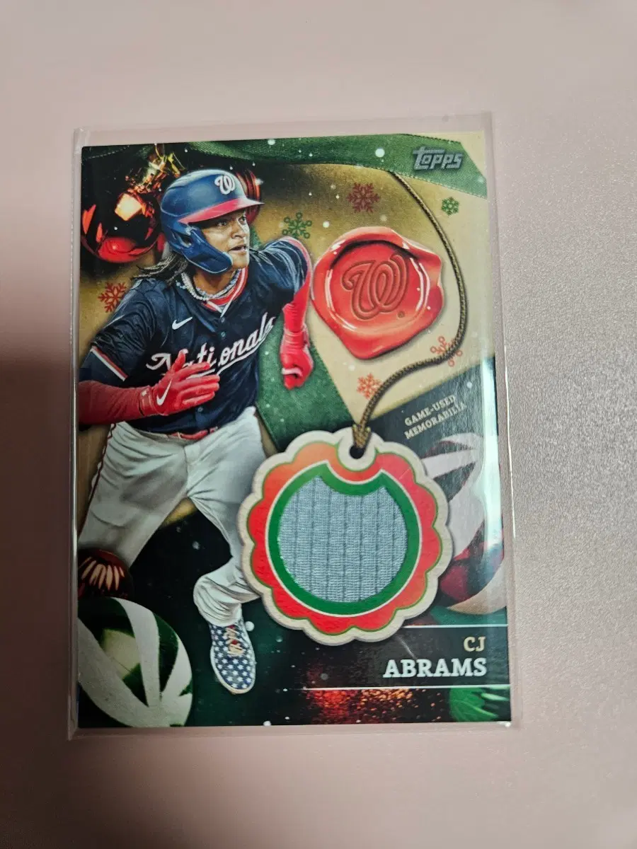 워싱턴)CJ 에이브럼스 2024 Topps 저지 카드