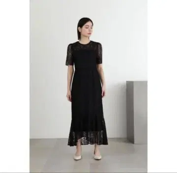 새상품 질스튜어트 JILLSTUART 파인 레이스 원피스 블랙