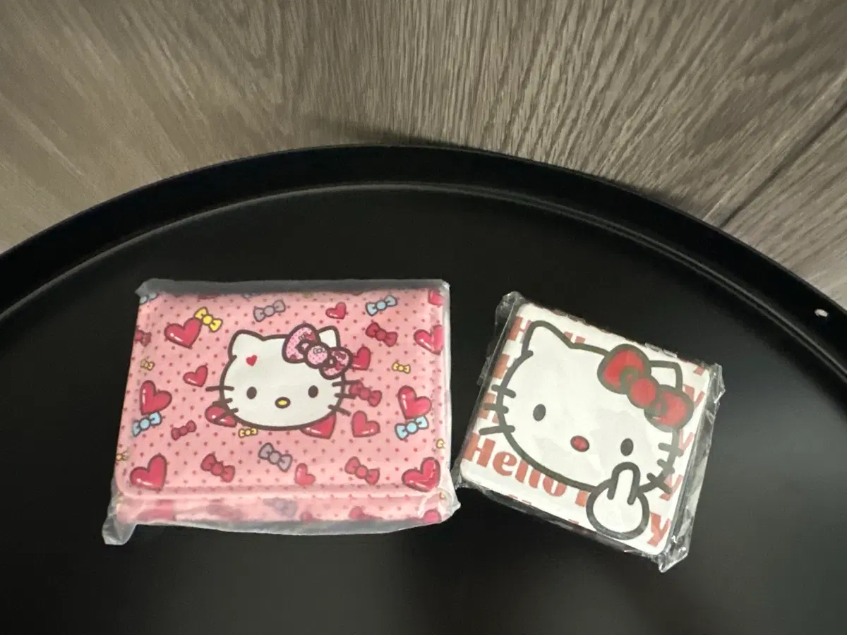 (2개일괄) 헬로키티 지갑 거울 세트