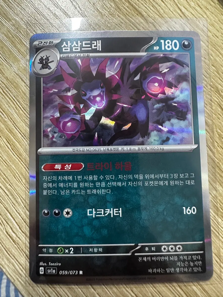 포켓몬카드 삼삼드래 R