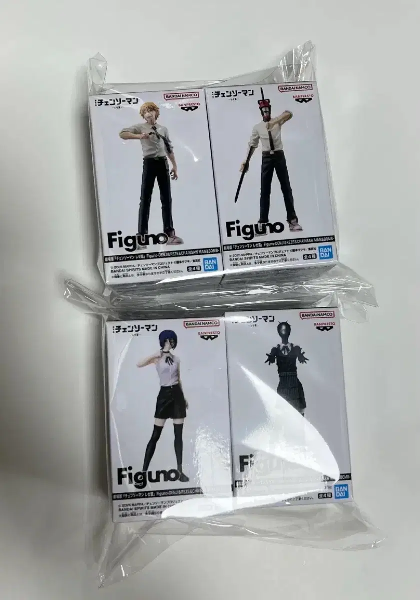 체인소맨 (덴지,체인소,레제,밤) figuno 피규어 풀세트 4종 굿즈