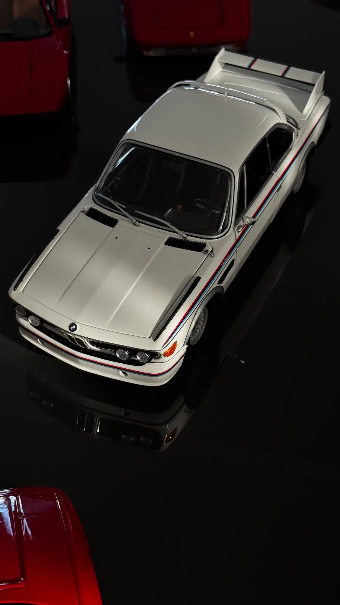 1:18 미니챔프 BMW 3.0 CSL 화이트 딜러버전 다이캐스트 모형자동차