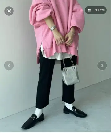 wee9s 센터라인 허리밴딩 포켓 부착 릴랙스 스웨트 팬츠