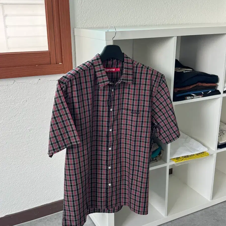 24ss Supreme plaid shirts