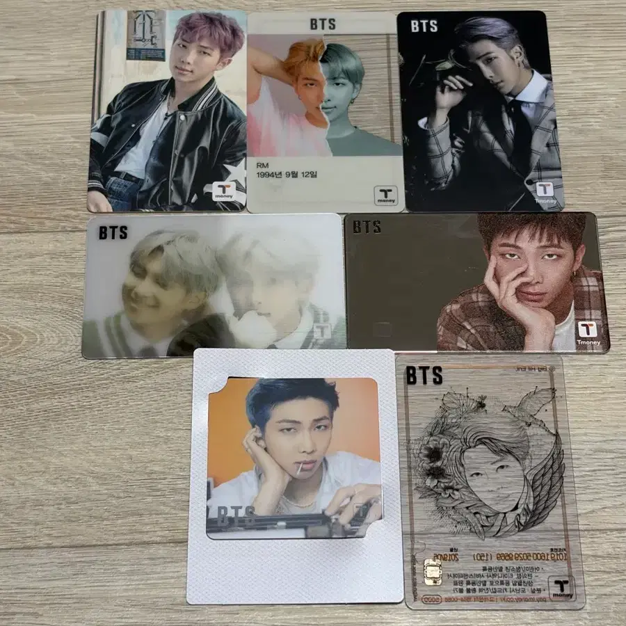 [일괄] BTS 방탄소년단 티머니 RM 김남준 카드 판매합니다