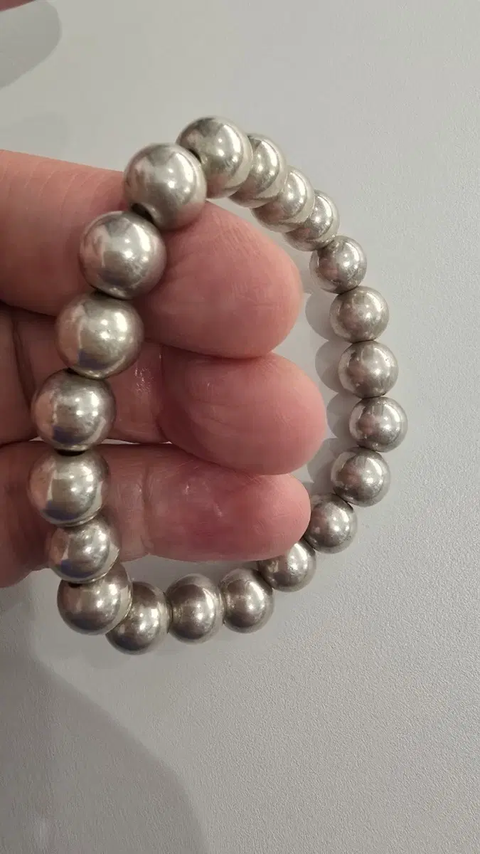 볼 체인.7mm.팔찌 은925% .23cm