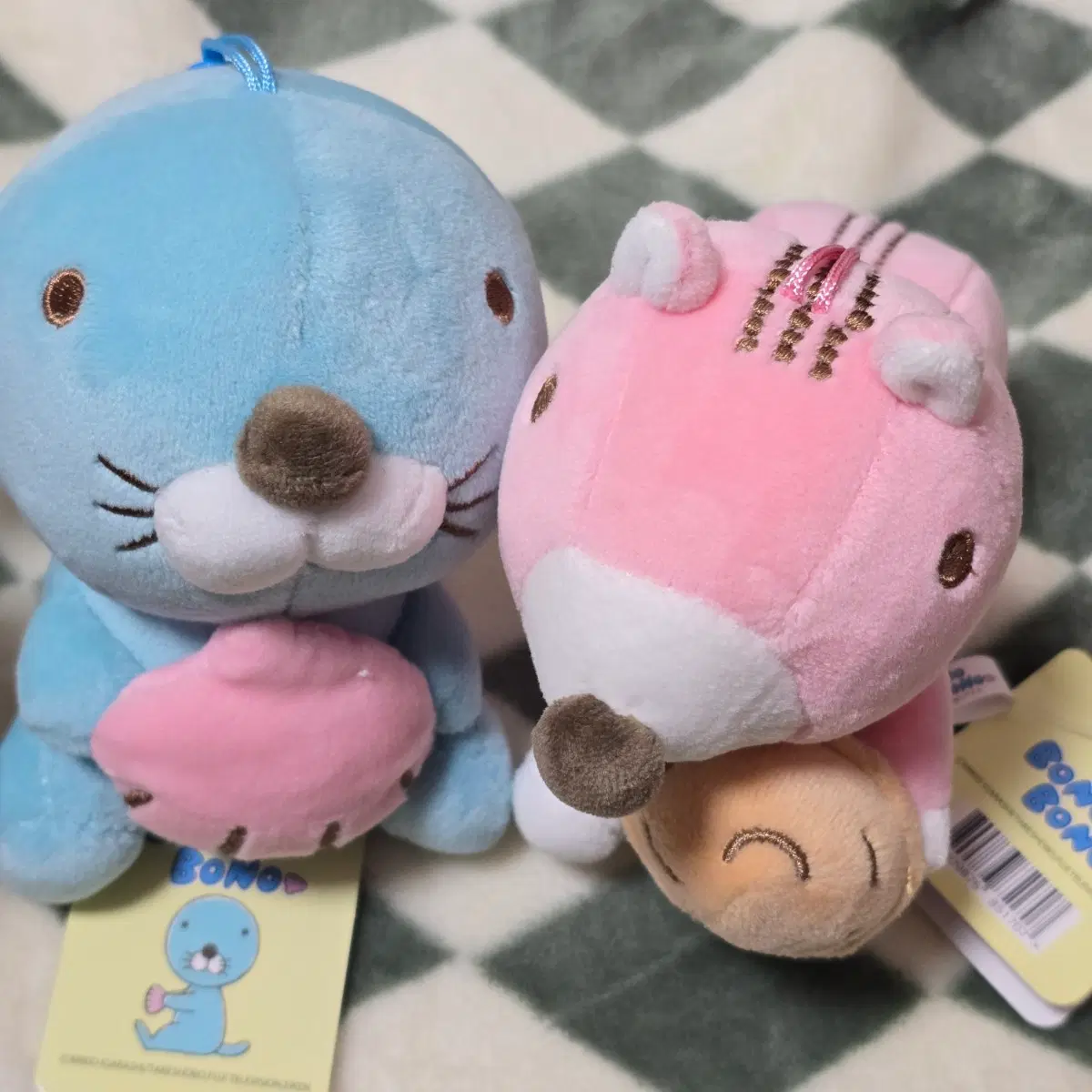 [세트/일괄만] 보노보노 포로리 가방걸이 인형 키링 새상품 정품