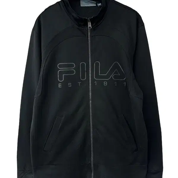 [M] FILA 필라 올드스쿨 올블랙 집업져지