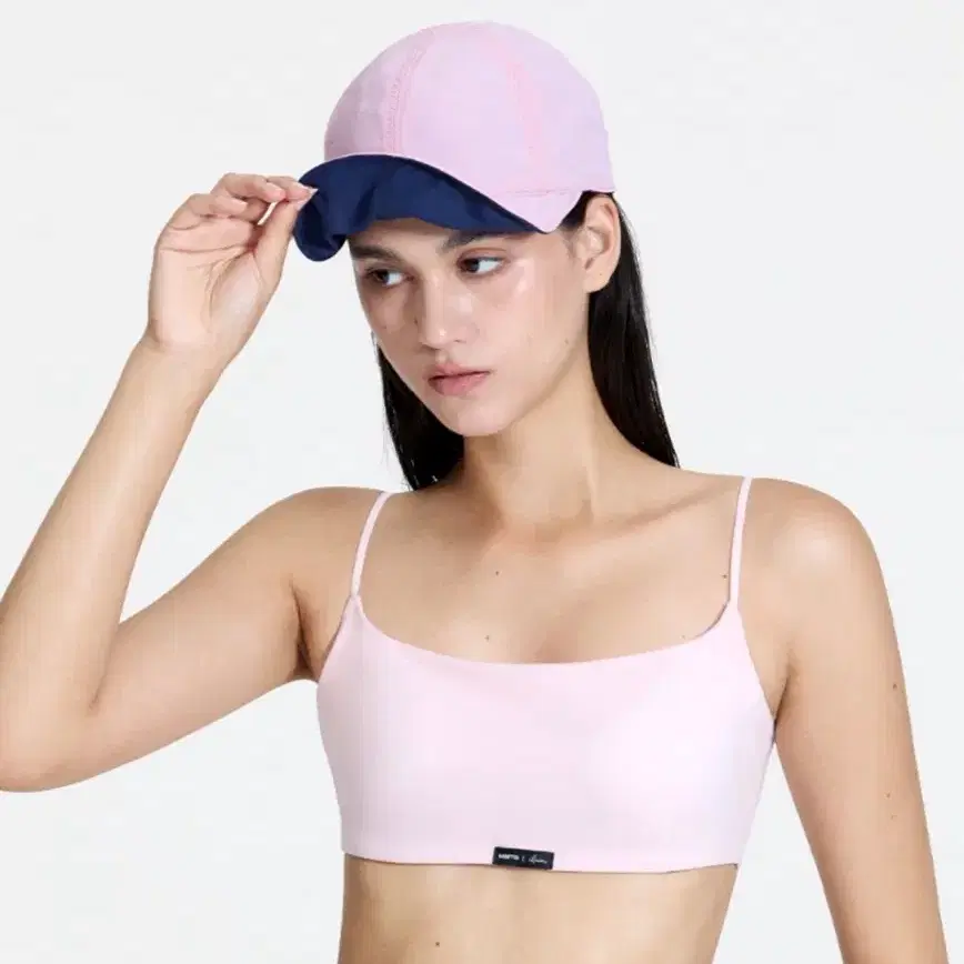 마른파이브 캡모자 핑크/네이비 새상품