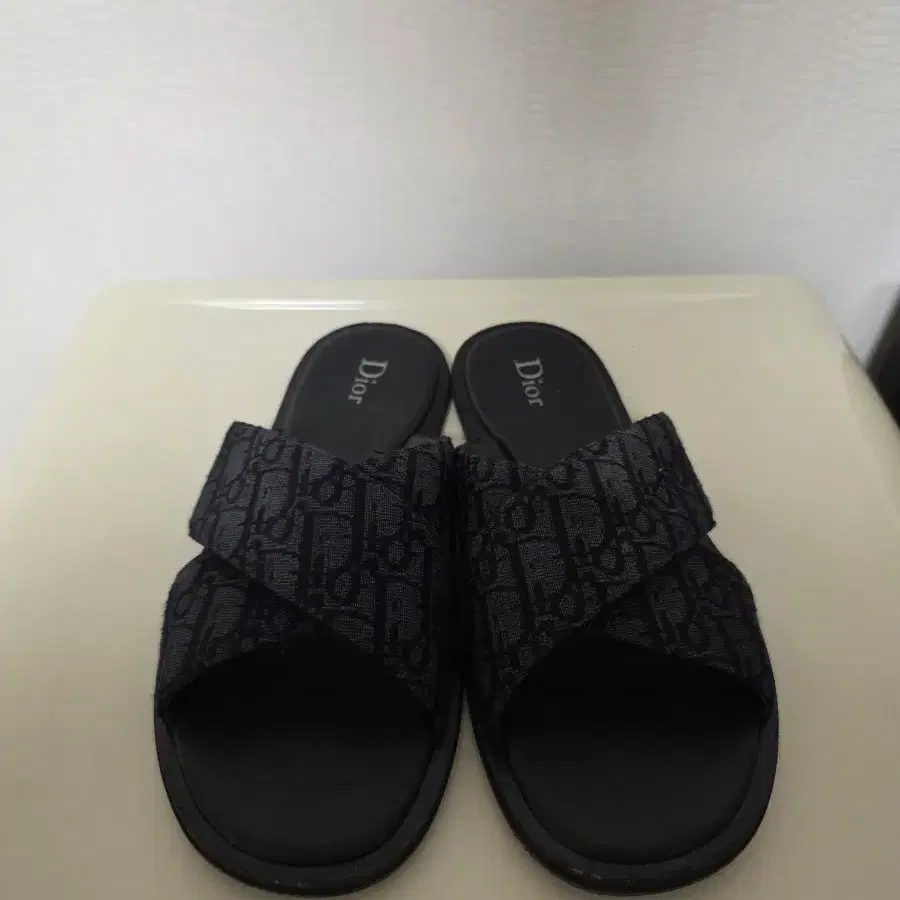 (42) 디올 오블리크 알리아스 슬리퍼 블랙 남성