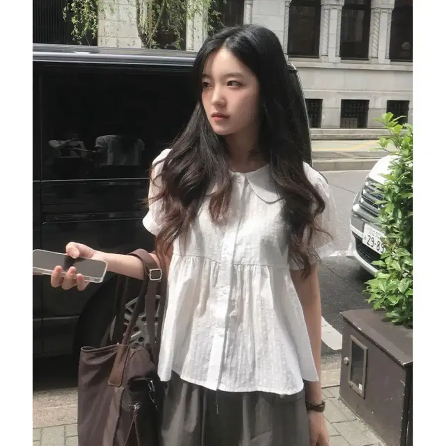 에이블리 모리룩 도쿄 블라우스