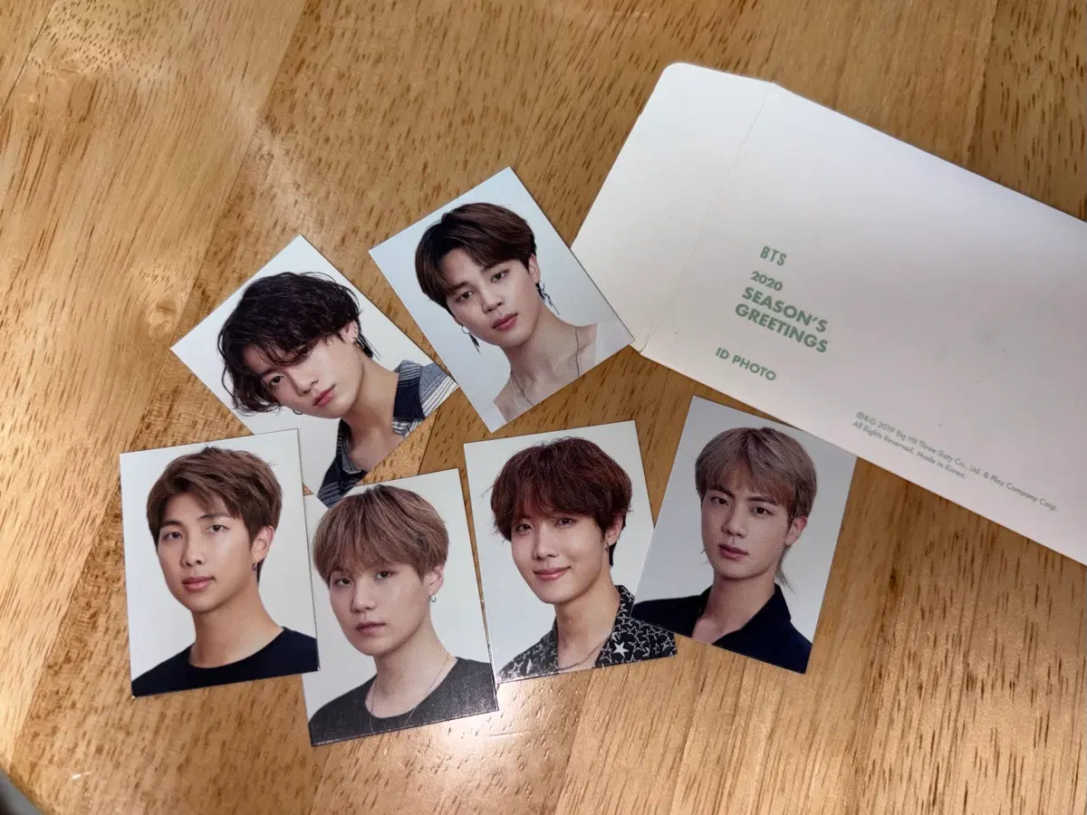 BTS 2020 시즌 그리팅 ID 포토카드