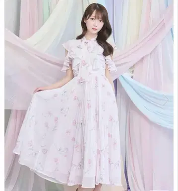 로제뮤즈 원피스 Tulip chiffon dress 핑크