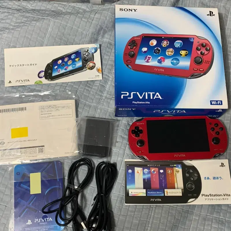 소장용 일본 오리지널 소니 PS비타 PSVita 1세대 코스믹레드 팝니다.