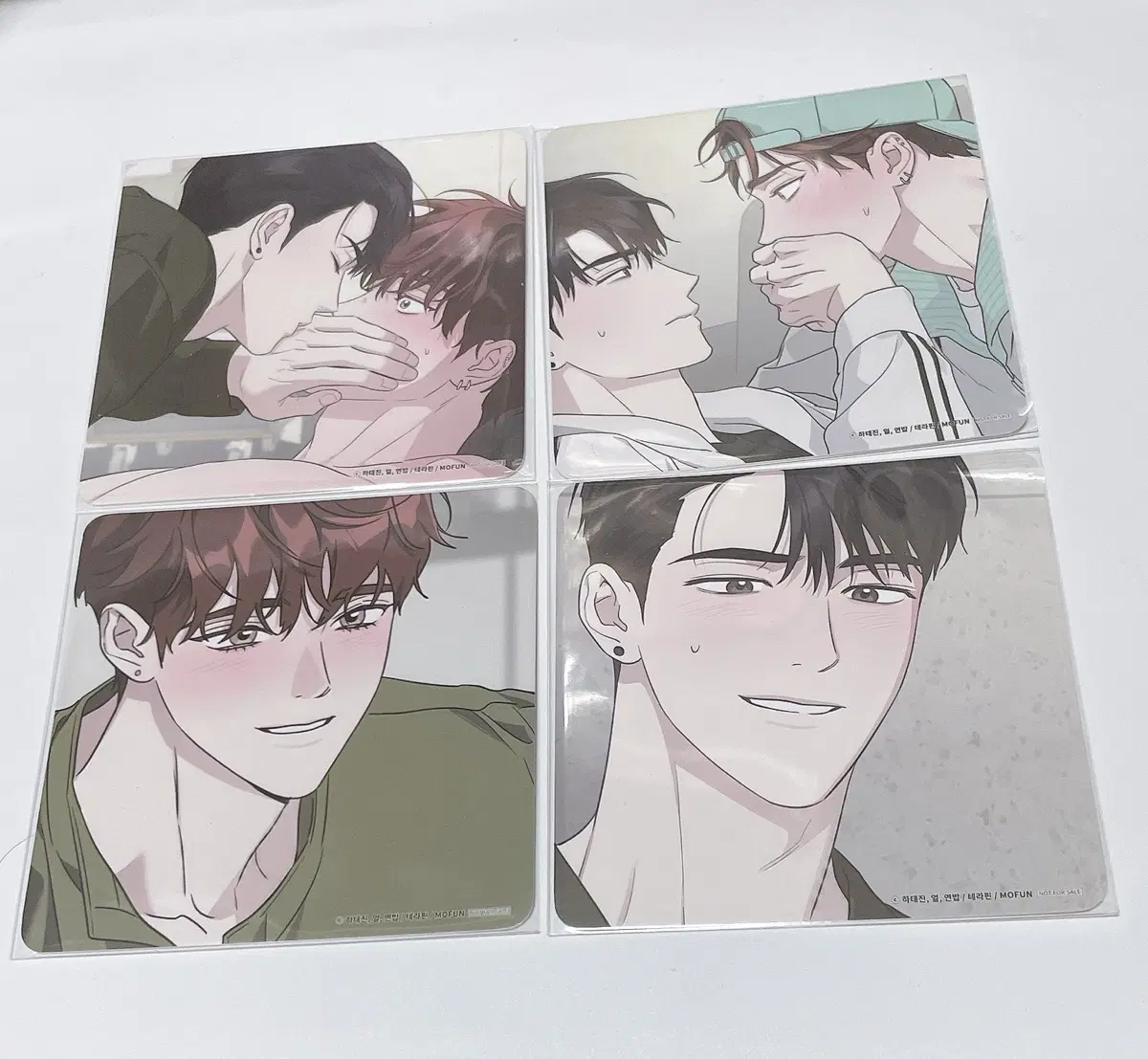 디스러브 디럽 모펀 코스터 4장
