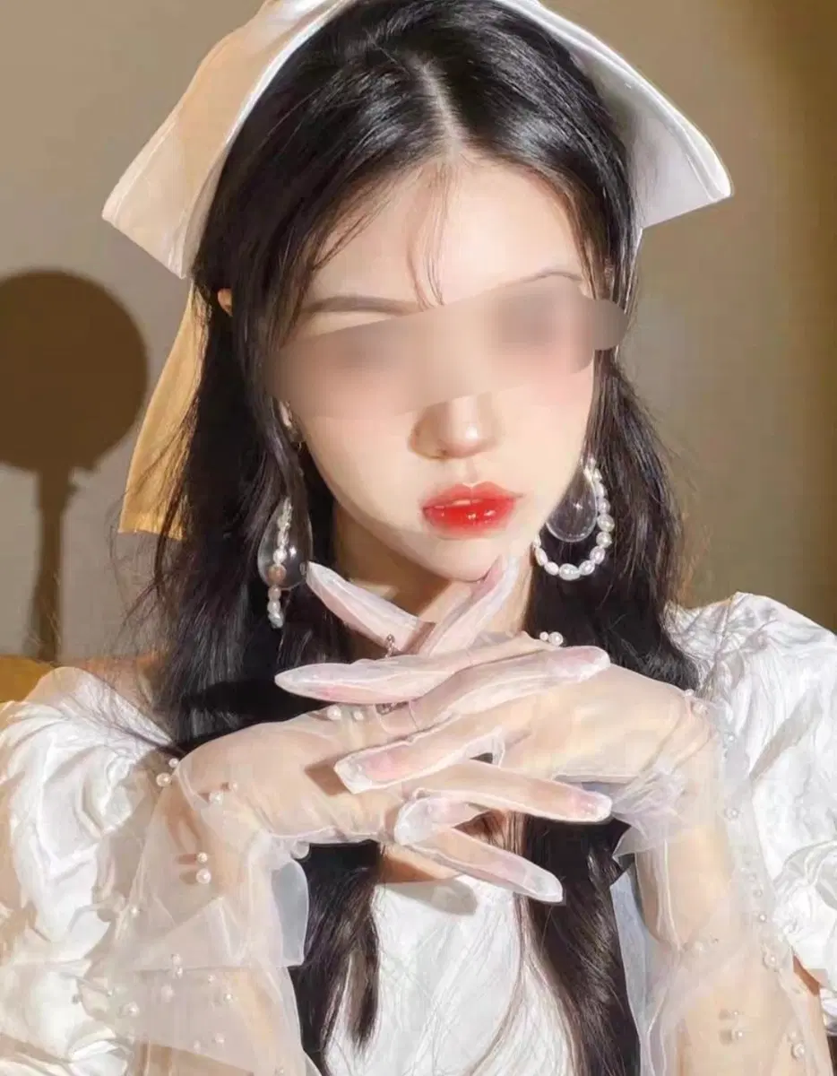 셀프웨딩 촬영용 대왕 리본삔