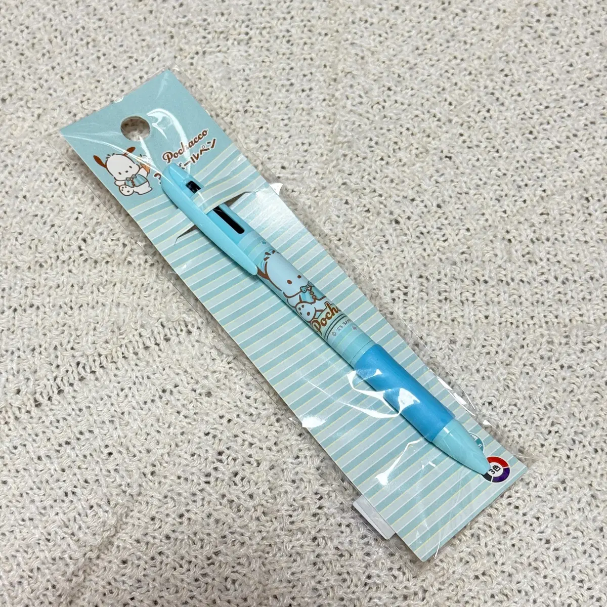 산리오 캐릭터즈 포차코 3색 멀티 유성 볼펜 0.7mm