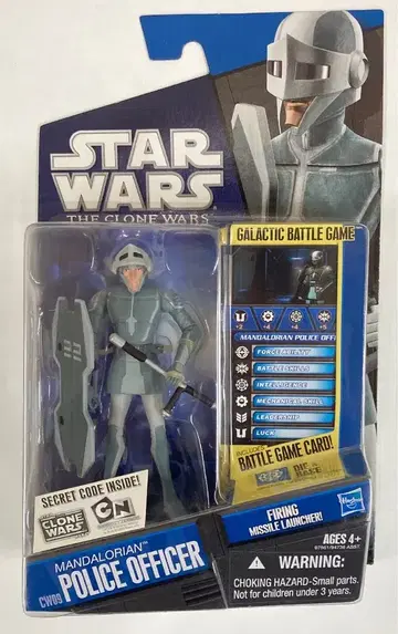 HASBRO CW 09 / 갤럭시 배틀 게임 만달로리안 경찰관 3.5인치