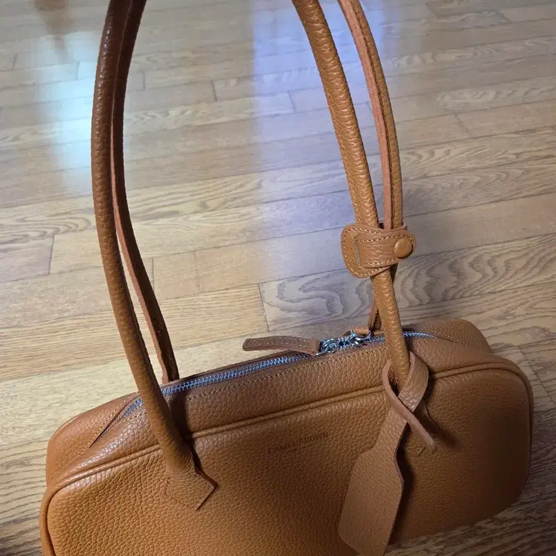 CAMEL BROWN 카멜브라운 토고가죽 숄더백 토트백 브라운 가방