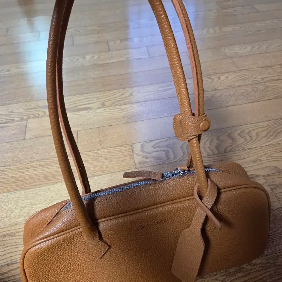CAMEL BROWN 카멜브라운 토고가죽 숄더백 토트백 브라운 가방