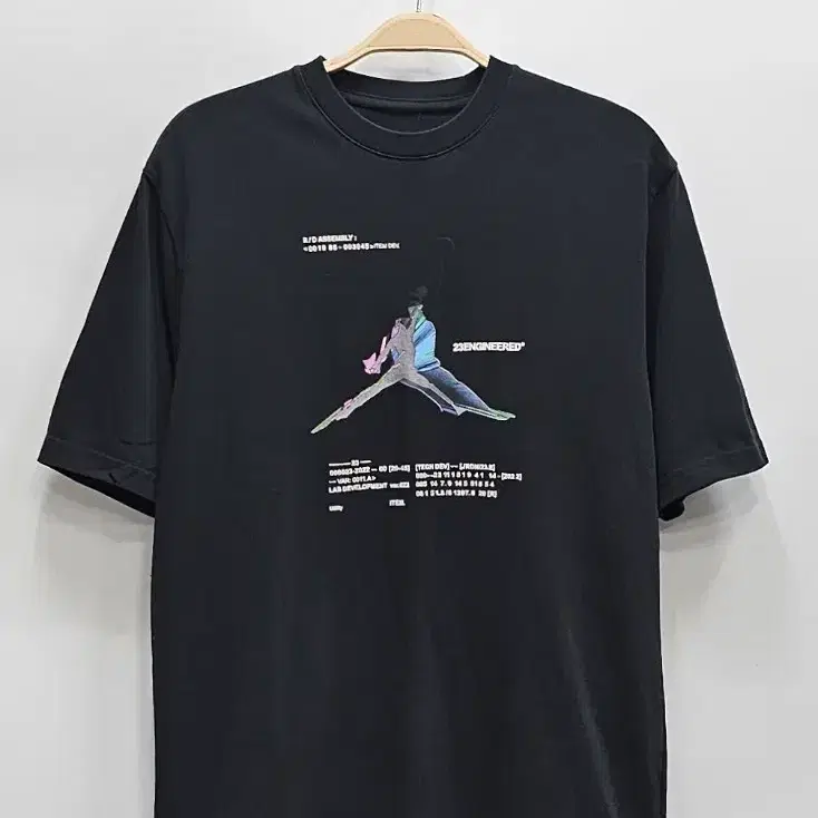 NIKE 나이키 조던 23 엔지니어드 그래픽 반팔 티셔츠 / 남 M 블랙