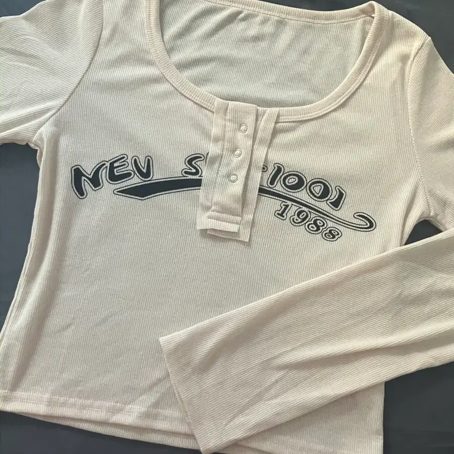 y2k 골지 긴팔