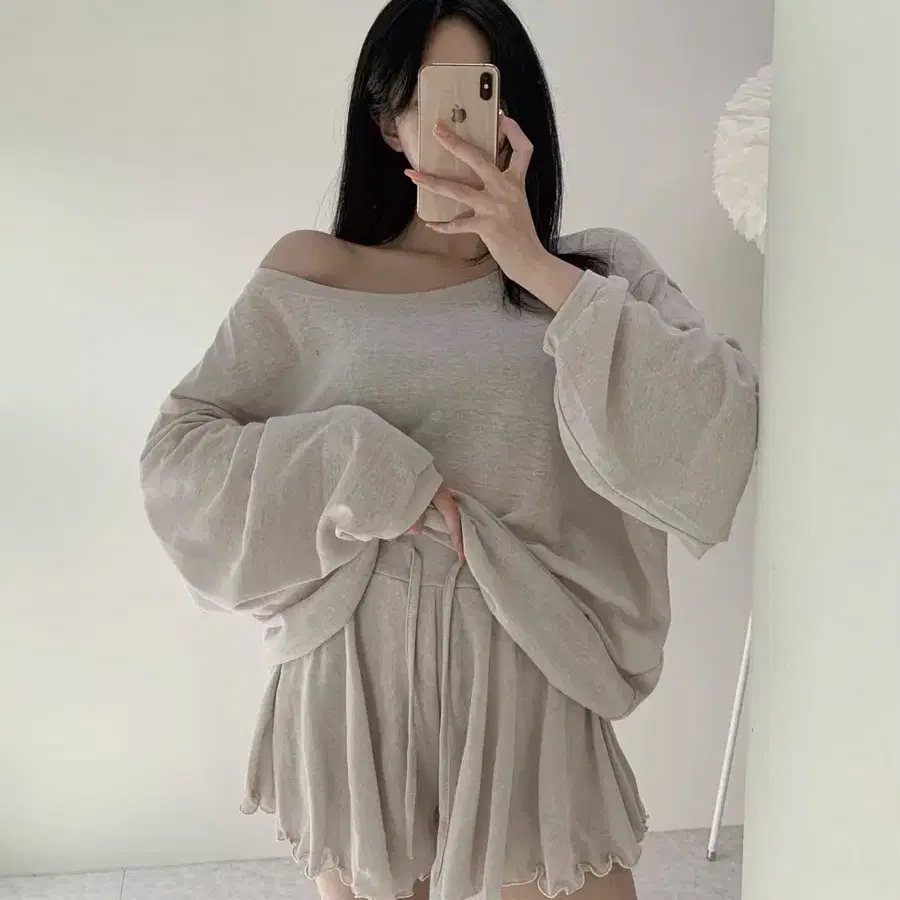 린넨 상의 하의세트 새상품