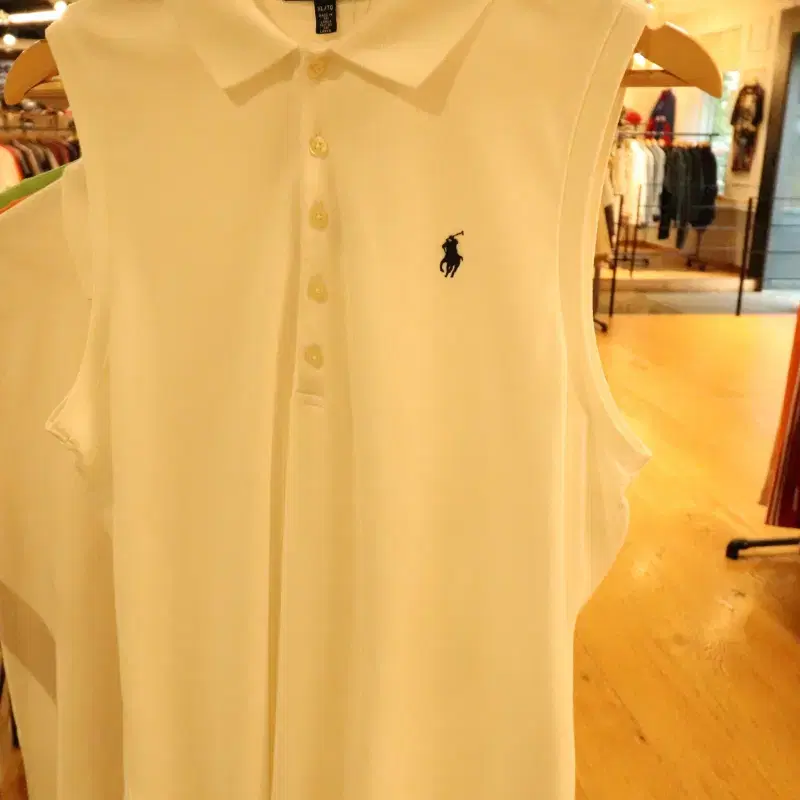 W(XL) 폴로 랄프로렌 반팔 카라 티셔츠 USA 민소매-H35800