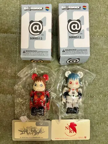 BE@RBRICK 시리즈 13 아야나미 레이, 뒷면 아스카 랑그레이 2체 세트