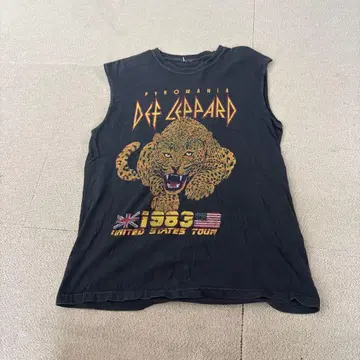 Def Leppard 밴딩T셔츠 슬리브리스