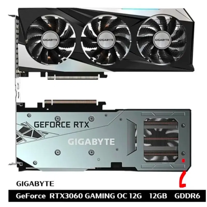 기가바이트 RTX 3060 게이밍 OC 12GB 그래픽카드 구입합니다.