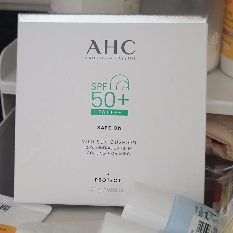 AHC 무기자차 쿨링 마일드 선 쿠션 SPF50+