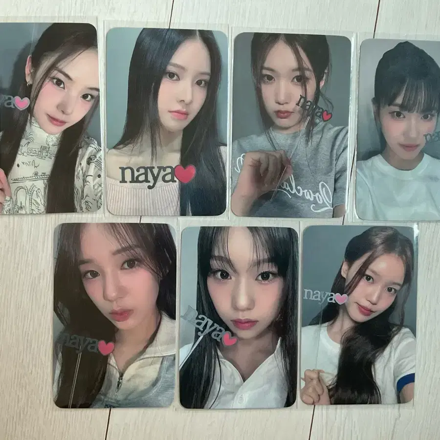 이즈나 나야 멤버십 포토카드 일괄