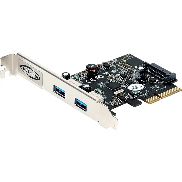 (새상품)NETmate U-1780 (USB3.1/PCI-E/2포트) [슬림PC겸용]