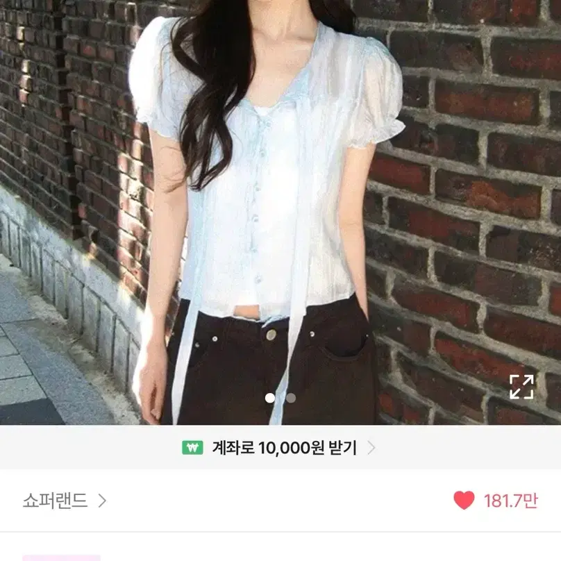 에이블리 쇼퍼랜드 블라우스