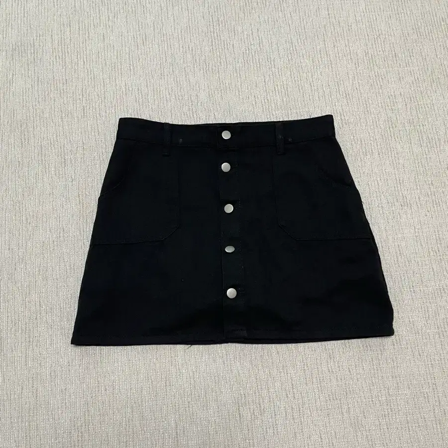 검정색 데님 스커트 반바지 XL