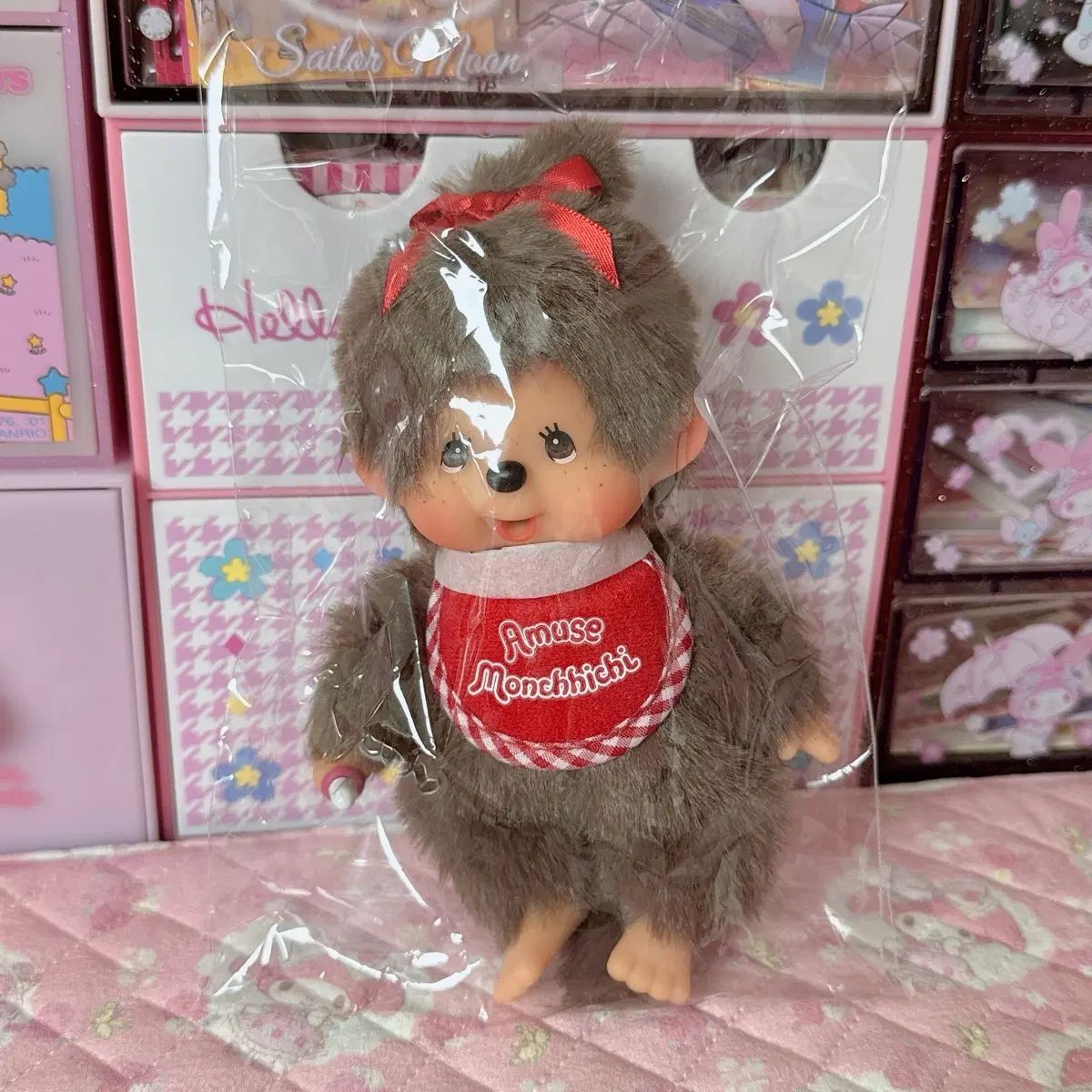 어뮤즈 몬치치 인형 키링