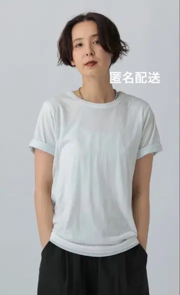 LEPSIM 시어 멜란지 T 화이트