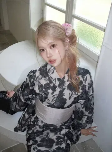 [미사용 새상품] 유카타 5세트 머리 장식 포함 1~2일 발송