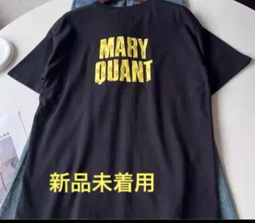 MARY QUANT 블랙 T셔츠 발포 F사이즈 미사용 새상품