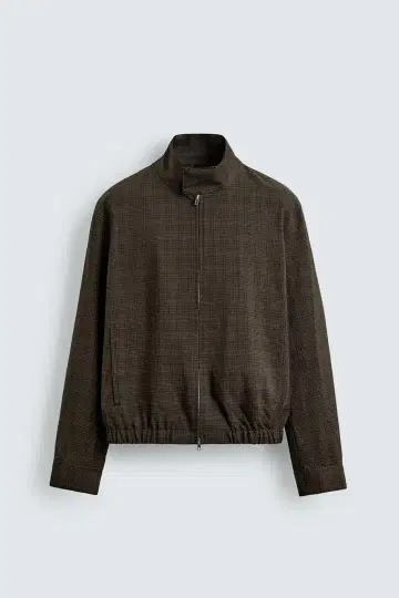 ZARA 체크 크롭핏 자켓