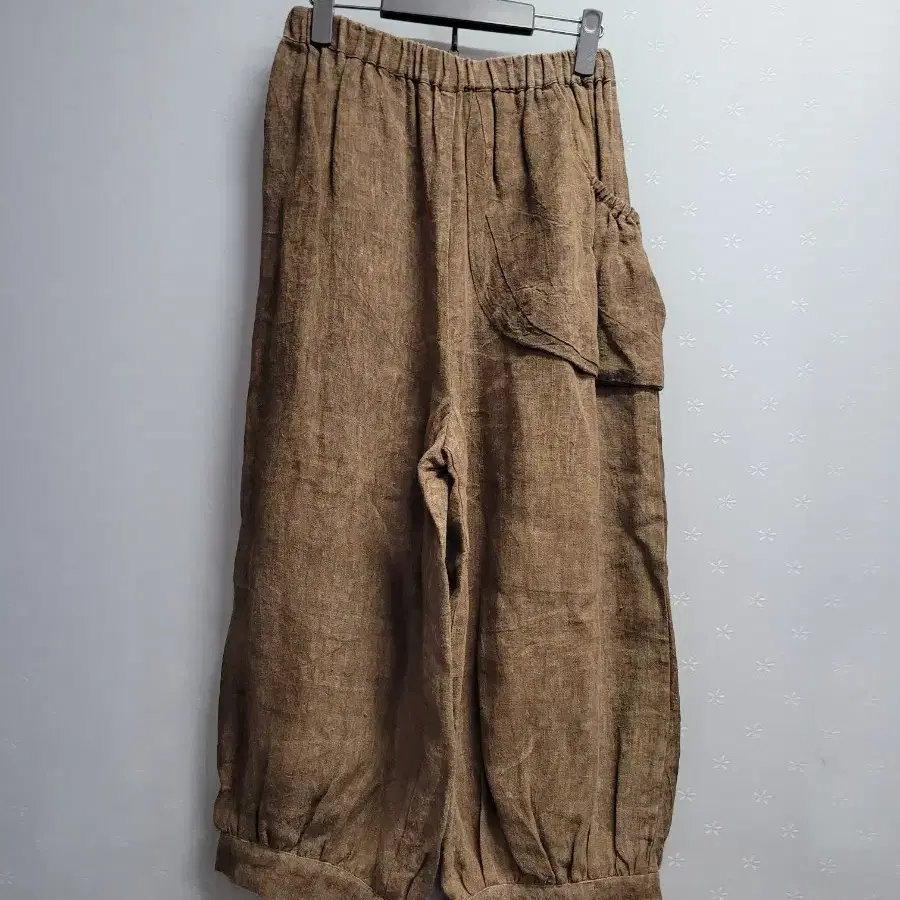 77)자연염색 삼베느낌 마바지