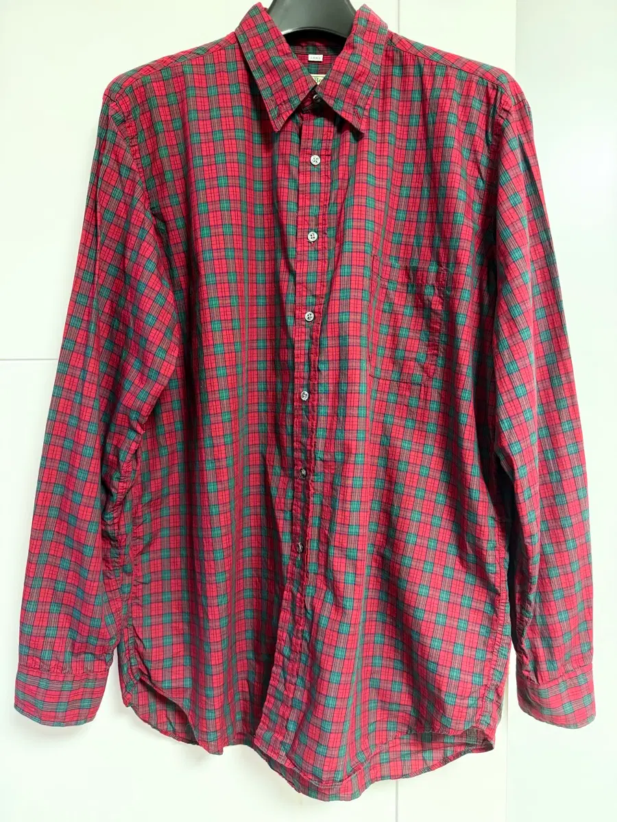 8-90s LL BEAN 포플린 체크셔츠(Made in USA)