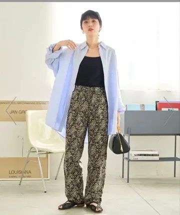 인도 페이즐리 이지 팬츠 면 100%