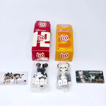 BE@RBRICK ANIMAL 시리즈 3 12 소 얼룩말 2체 세트