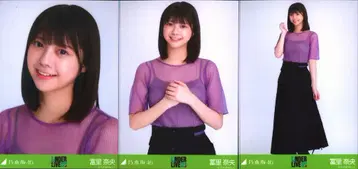 노기자카46 회장 한정 랜덤 브로마이드 토미사토 리나 33rdSG 언더 라이브 시어 탑 x 스커트 컴프