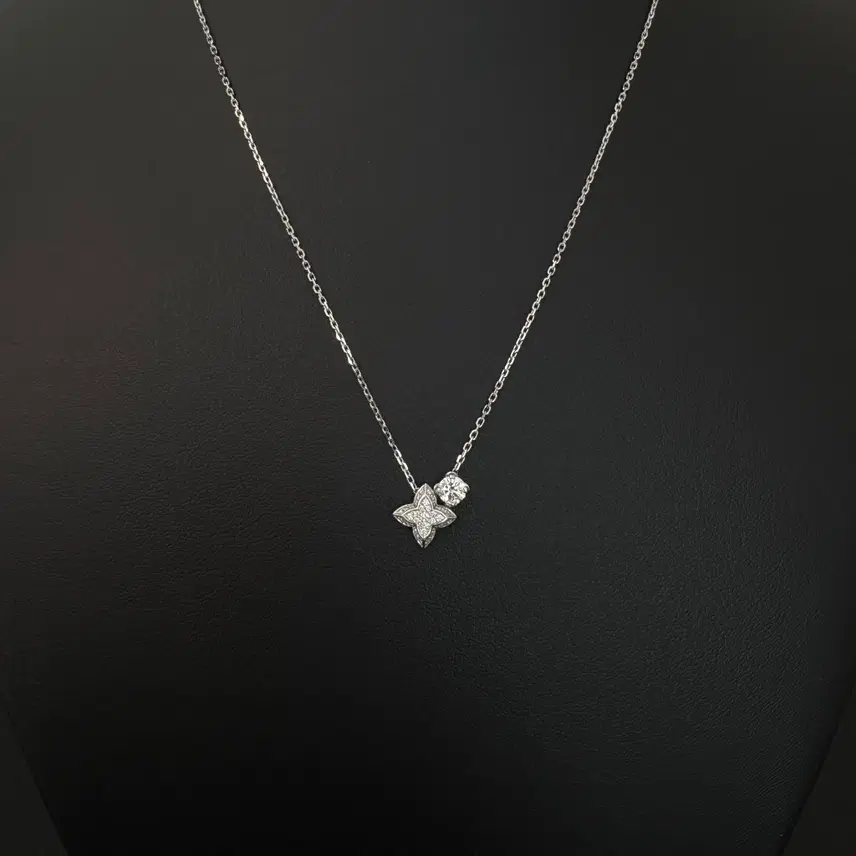 루이비통 LV 다이아몬드 목걸이 0.30ct 사진 2