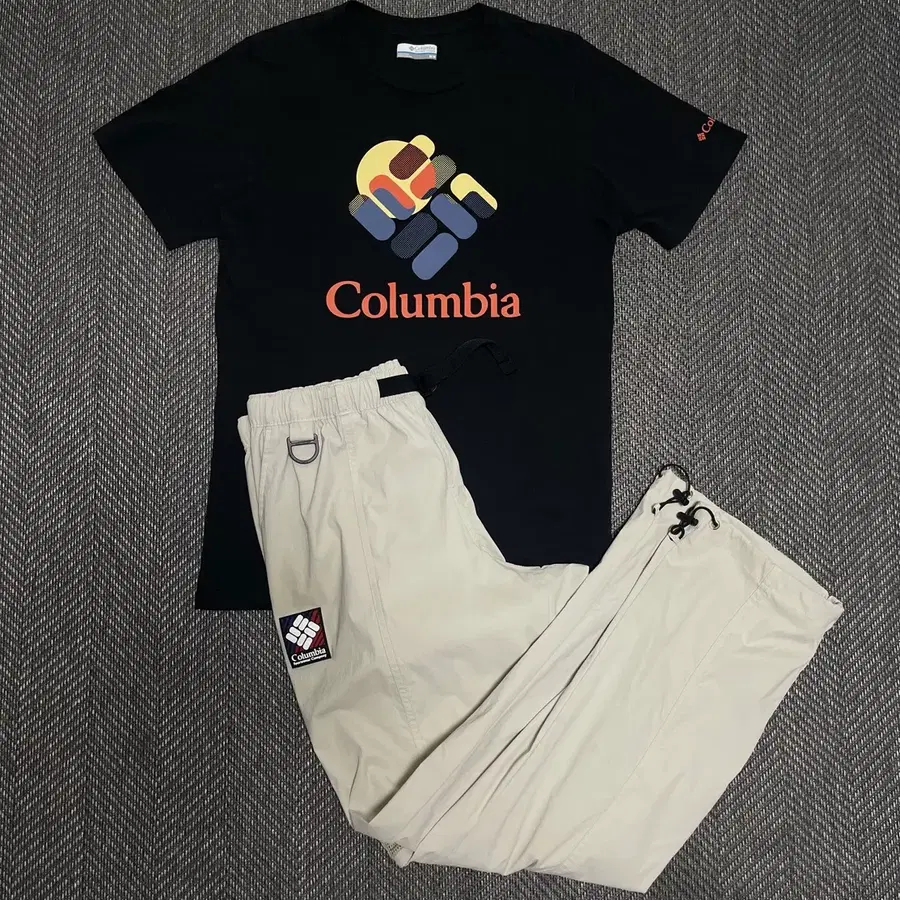M]  컬럼비아(Columbia)바지+반팔티