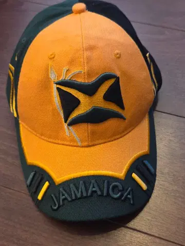 JAMAICA 자메이카 자수 플래그 스펠아웃 로고 캡
