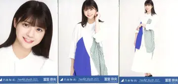 노기자카46 회장 한정 랜덤 브로마이드 토미사토 리나 한여름의 전국 투어 2023 파랑 x 화이트 코디 미야기 컴프
